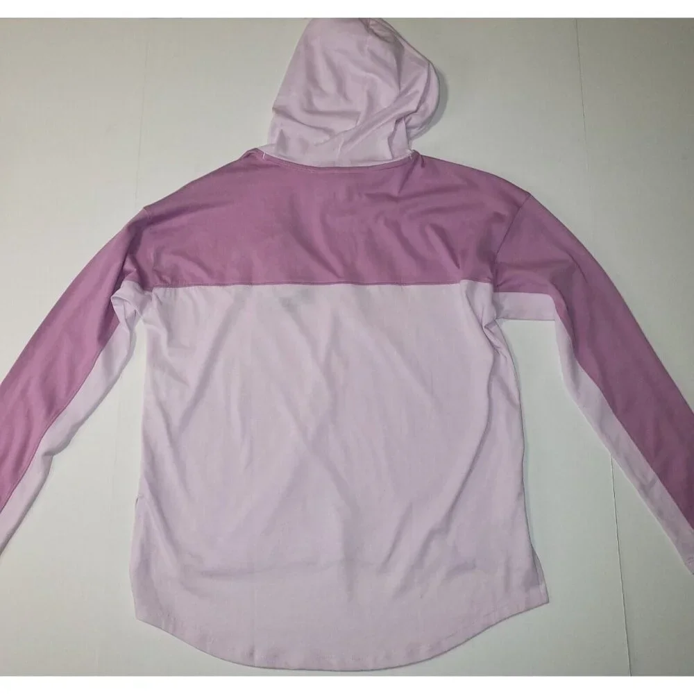 Under Armour Favorite Jersey Hoodie Girls' XLarge Purple & White Logo Athleisure - Picture 15 of 16